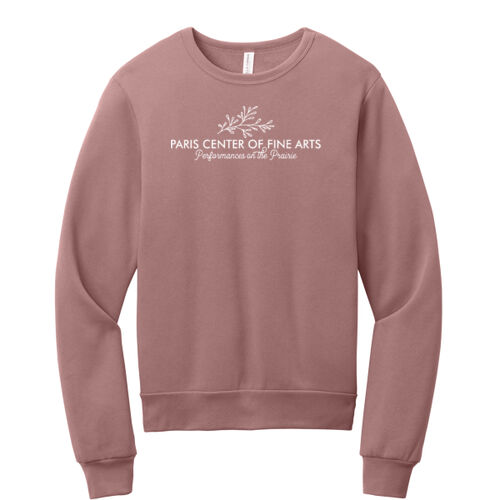 Paris Center of Fine Arts Digital Print on a BELLA+CANVAS® - Unisex Sponge Fleece Classic Crewneck Sweatshirt Thumbnail