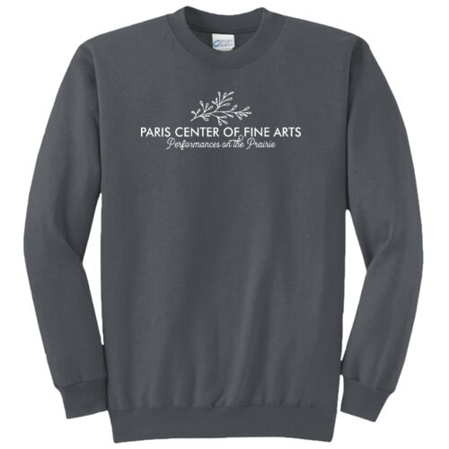Paris Center of Fine Arts Digital Print on a Port & Co® - Core Fleece Crewneck Sweatshirt Thumbnail